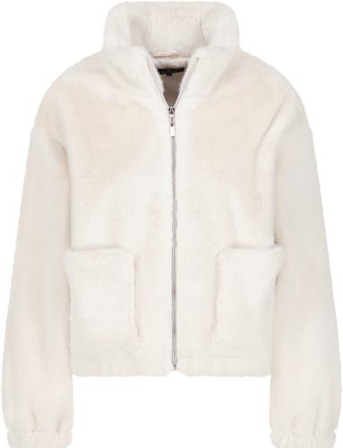 Flauschige Jacke mit Taschen 40 - Almond