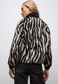 Fake Fur Zebra Blouson 42 - Deep Roast Brown