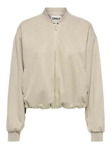 ONLMAVI LIFE LS FAUX SUEDE BOMBER CC PNT L - Pure Cashmere