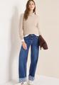Wide Leg Washed-Look Jeans 31/30 - Mid Blue Used Wash
