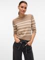 VMSABA PLAIN LS O-NECK PULLOVER GA NOOS S Normal geschnitten - Silver Mink