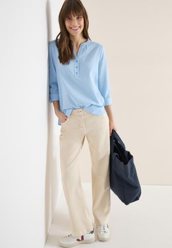 Gestreifte Seersucker Bluse