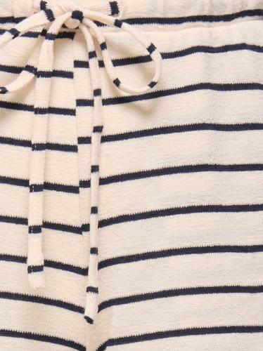 KOGJANA STRIPED WIDE PANT JRS 158/164 Weiter Beinschnitt - Tofu