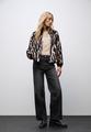 Fake Fur Zebra Blouson 42 - Deep Roast Brown