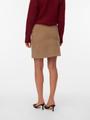 VMETTA HR SHORT CORD SKATER SKIRT NOOS L - Silver Mink