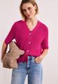 Kurzarm Cardigan mit V-Neck und Struktur