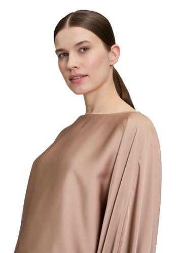Satin-Bluse 40 Loose Fit - Macchiato
