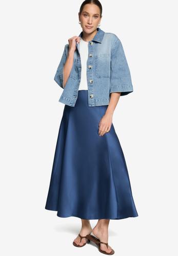 Blazer-Jacke im Jeans-Look
