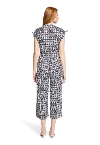 Jumpsuit 38 Figurumspielend - Dunkelblau/Weiß