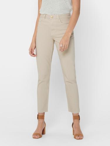 ONLY ONLEMILY LIFE HW ST RAW CRPANK COL NOOS 3267002 ecru - Beige / 29/34