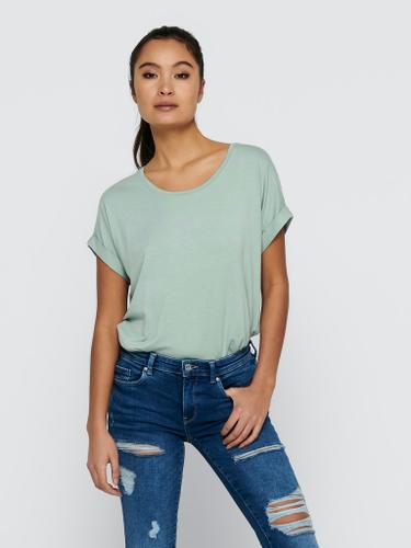 Only T-Shirt »ONLMOSTER« mit Aufschlag am Arm
