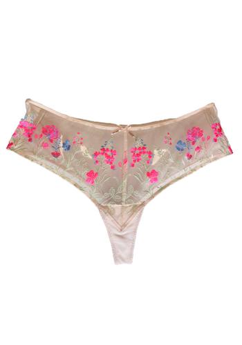 lascana Stringpanty 48/50 - Powder-flowe