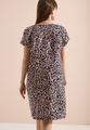 Knielanges Kleid aus Leinenmix mit Print M - Rich Burgundy