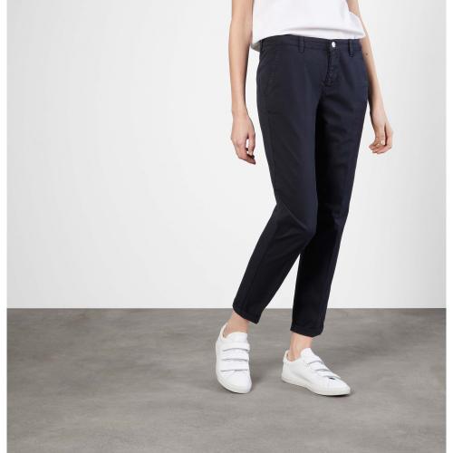 MAC JEANS - CHINO turn up, Authentic stretch gabardi 198r blau