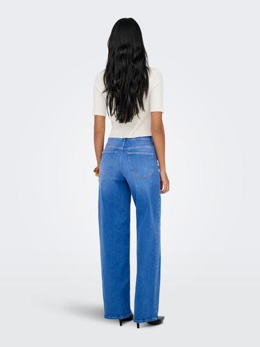 ONLMADISON BLUSH HW WIDE DNM REA262 NOOS S/32 Weiter Beinschnitt - Special Bright Blue Denim