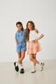 KOGLIA LIFE S/S OVZ PRINTED TEE JRS 134/140 Locker geschnitten - Cloud Dancer