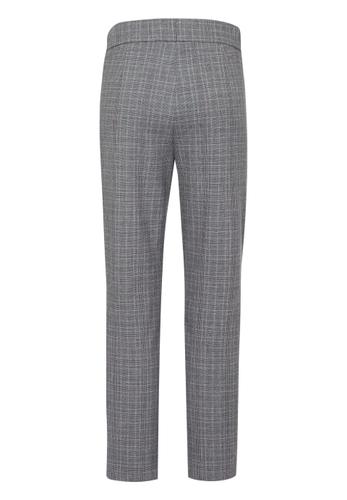 Hose CASUAL in modischem Glencheck 48 - Ecru/anthrazit