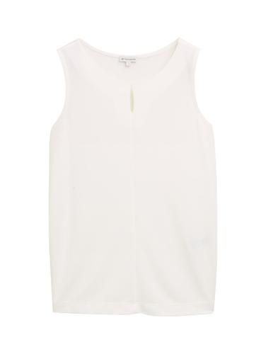Top mit Cut-Out-Detail XXXL Regular Fit - Whisper White