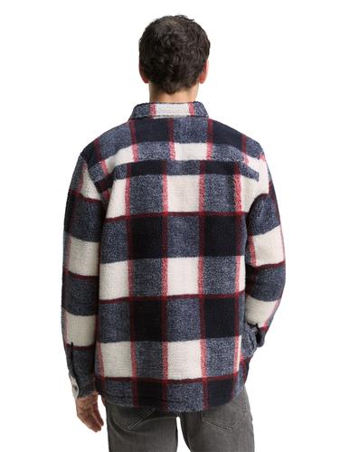 Teddy Overshirt mit Karomuster