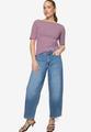 Ringelshirt mit U-Boot Ausschnitt 36 - Pink/cream