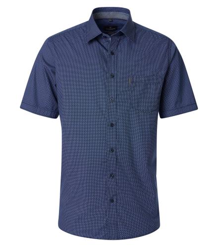 Freizeithemd Kurzarm XXL Casual Fit - Blau