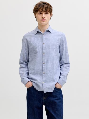 JJESUMMER LINEN BLEND SHIRT L/S SN M Normal geschnitten - Infinity
