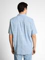 Comfort Fit Kurzarmhemd mit Muster XL Comfort Fit - Light Blue Tonal Design