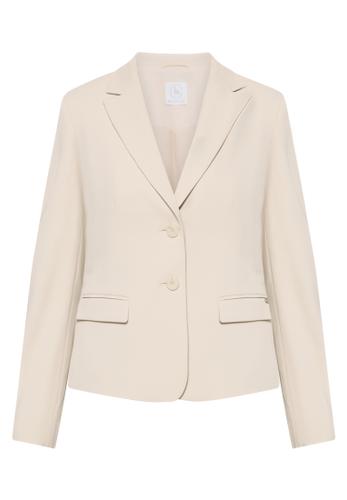 Klassischer Blazer 38 Tailliert - Grau