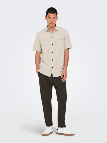 ONSNEWKODYL LIFE REG SS SHIRT NOOS M Normal geschnitten - Moonstruck