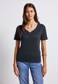 T-Shirt mit Herzausschnitt 38 - Deepwater Blue