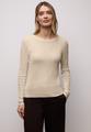 Pullover mit Rippstruktur 40 - Cotton Beige Mel.