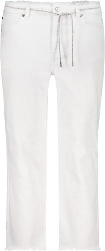 Straight-Leg-Jeans mit Fransendetails