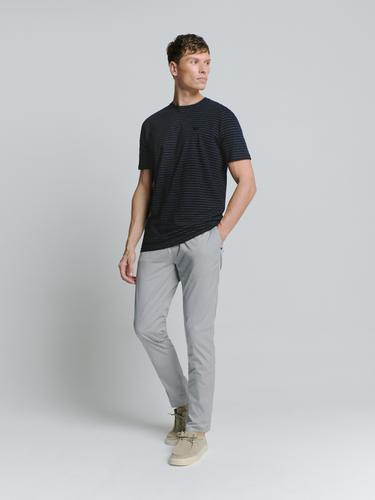 T-Shirt Crewneck Small Pin Stripe M Regular Fit - Deep Blue
