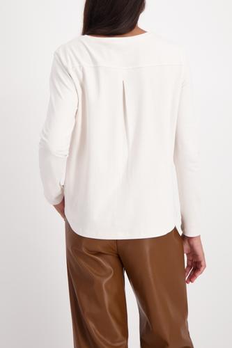 Langarmshirt mit City-Druck 46 - Almond