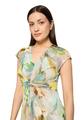 Mesh-Kleid 46 Figurnah - Mint/Nature