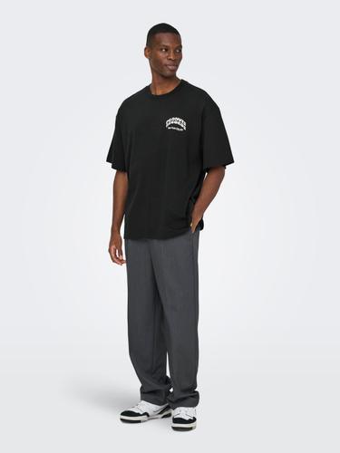 ONSPEANUTS BACK LIFE OVZ SS LIC TEE