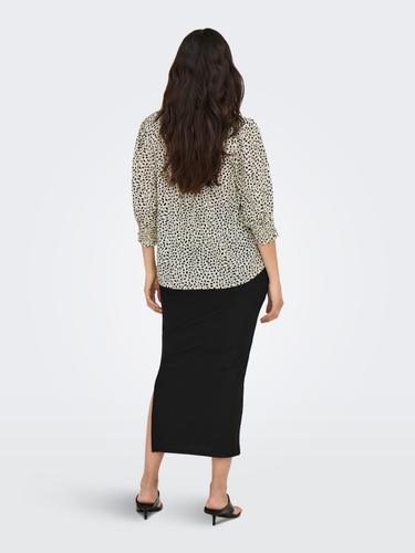 ONLRAYA 3/4 SHIRT WVN NOOS L Normal geschnitten - Cloud Dancer