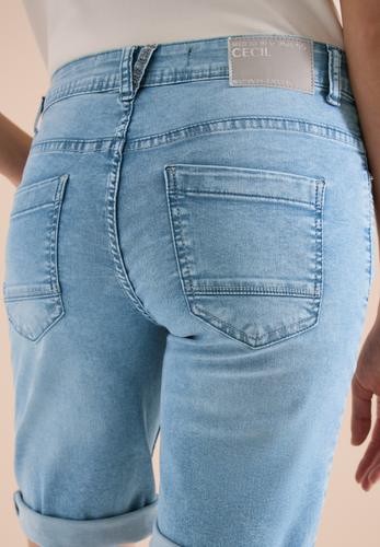 Slim Leg Jeansshorts im Casual Fit 28 - Authentic Used Wash