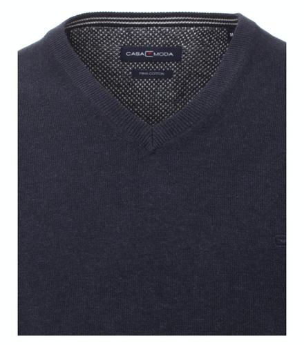 Pullover mit V-Ausschnitt uni 004430