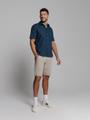 Shirt Short Sleeve Solid With Linen L Regular Fit - Night