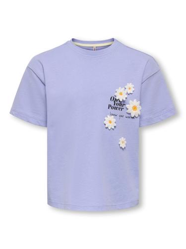 KMGPETAL SS LOOSE PRINTED TEE JRS
