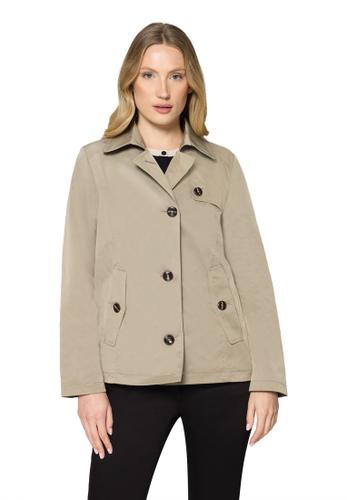 Kurzmantel 38 Ausgestellt - Khaki