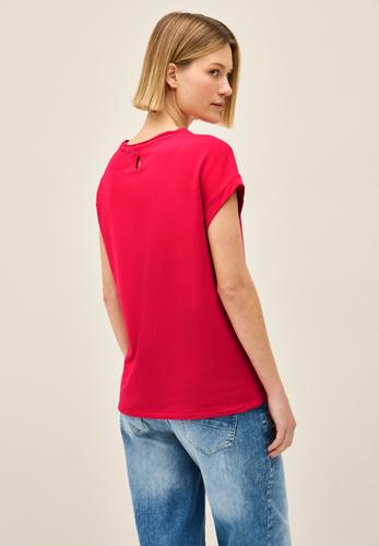 Shirt mit Glitzer-Print S - Glazed Apple Red