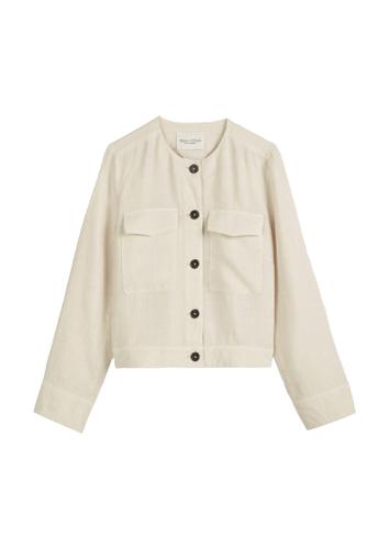 Leinenjacke regular 36 Regular Fit - Silky Stone
