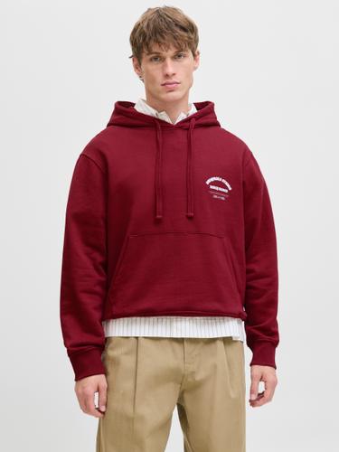 JORMEADOWS SWEAT HOOD XL Locker geschnitten - Tibetan Red