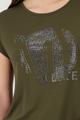 T-Shirt mit Strasssteinen