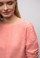 Softes Shirt mit Knöpfen 44 - Striking Coral Mel.