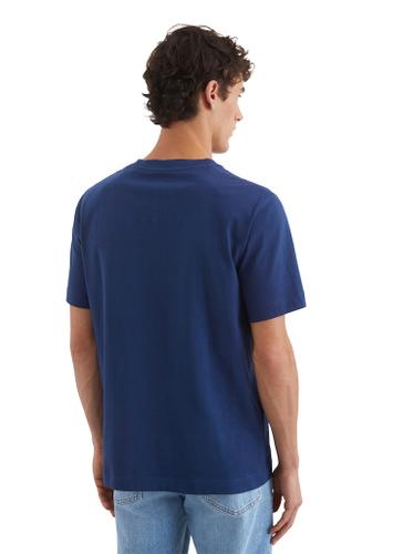 T-Shirt regular Blau L
