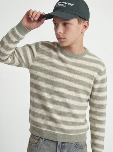 JORGREENE KNIT STRUCTURE CREW NECK JNR 176 Locker geschnitten - Sea Salt
