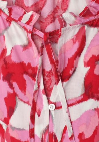 Blusentop mit Split Neck und Rüschen 38 - Off White